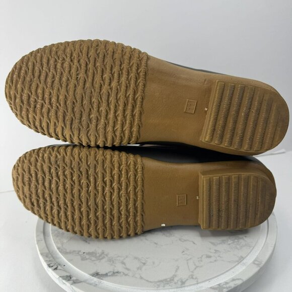 Tommy Hilfiger TwRussel Leather & Rubber Duck Boots Size 11 Brown Blue Womens - Picture 8 of 8